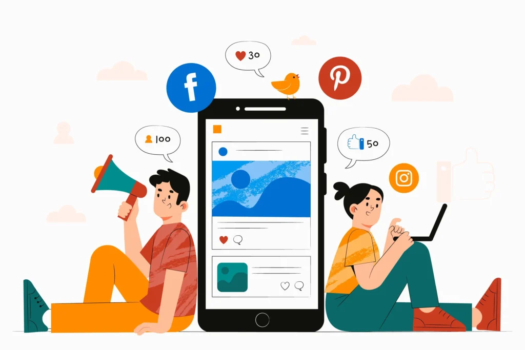 Image of social media marketing