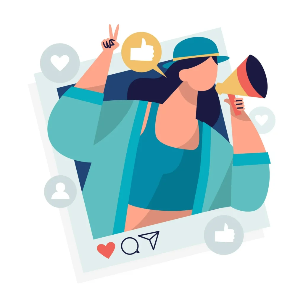 vector of Micro-Influencers