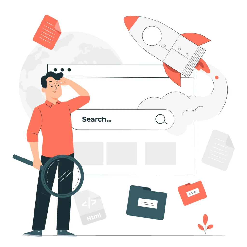 vector of Organic Search
