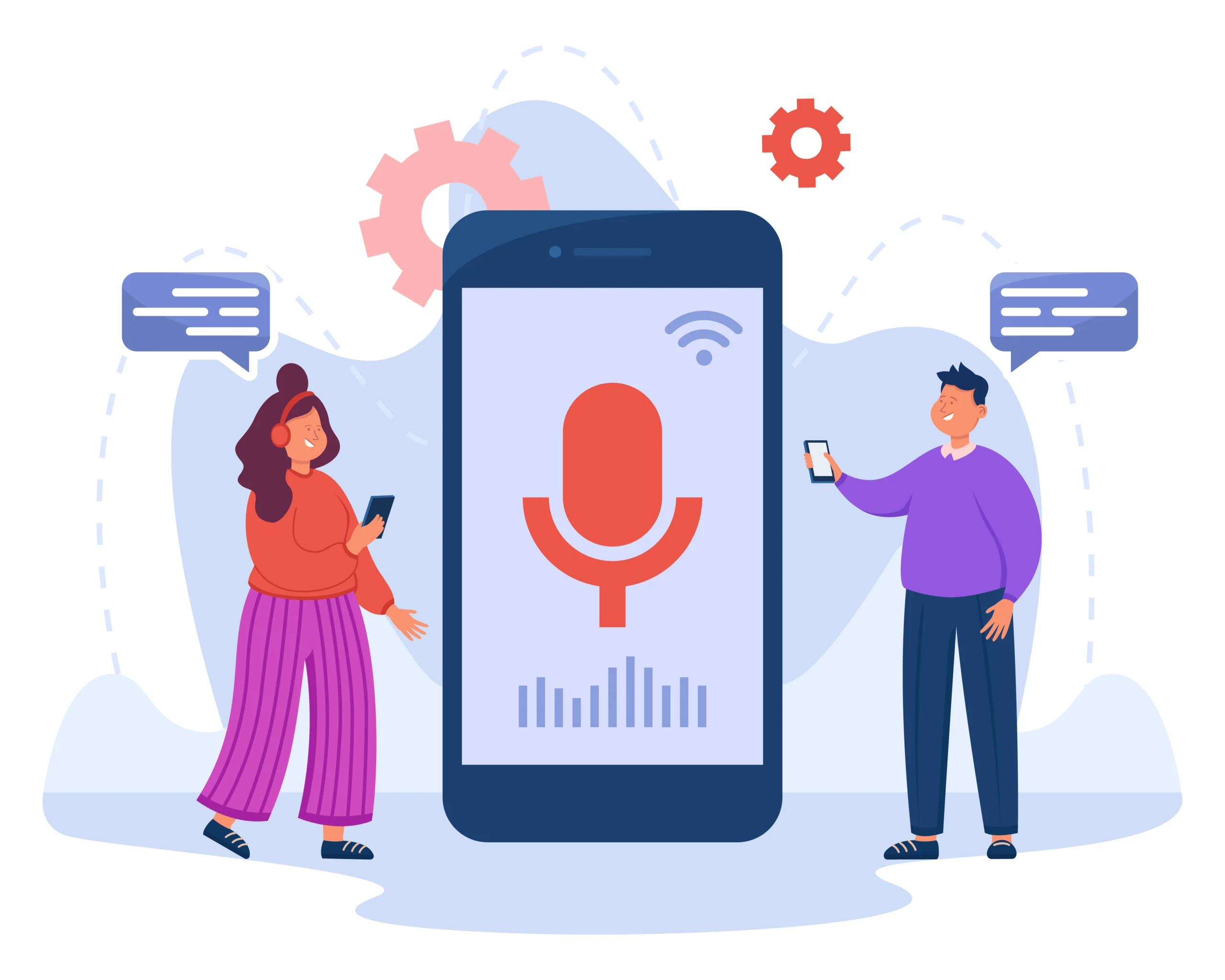 Vector of Podcasts marketing