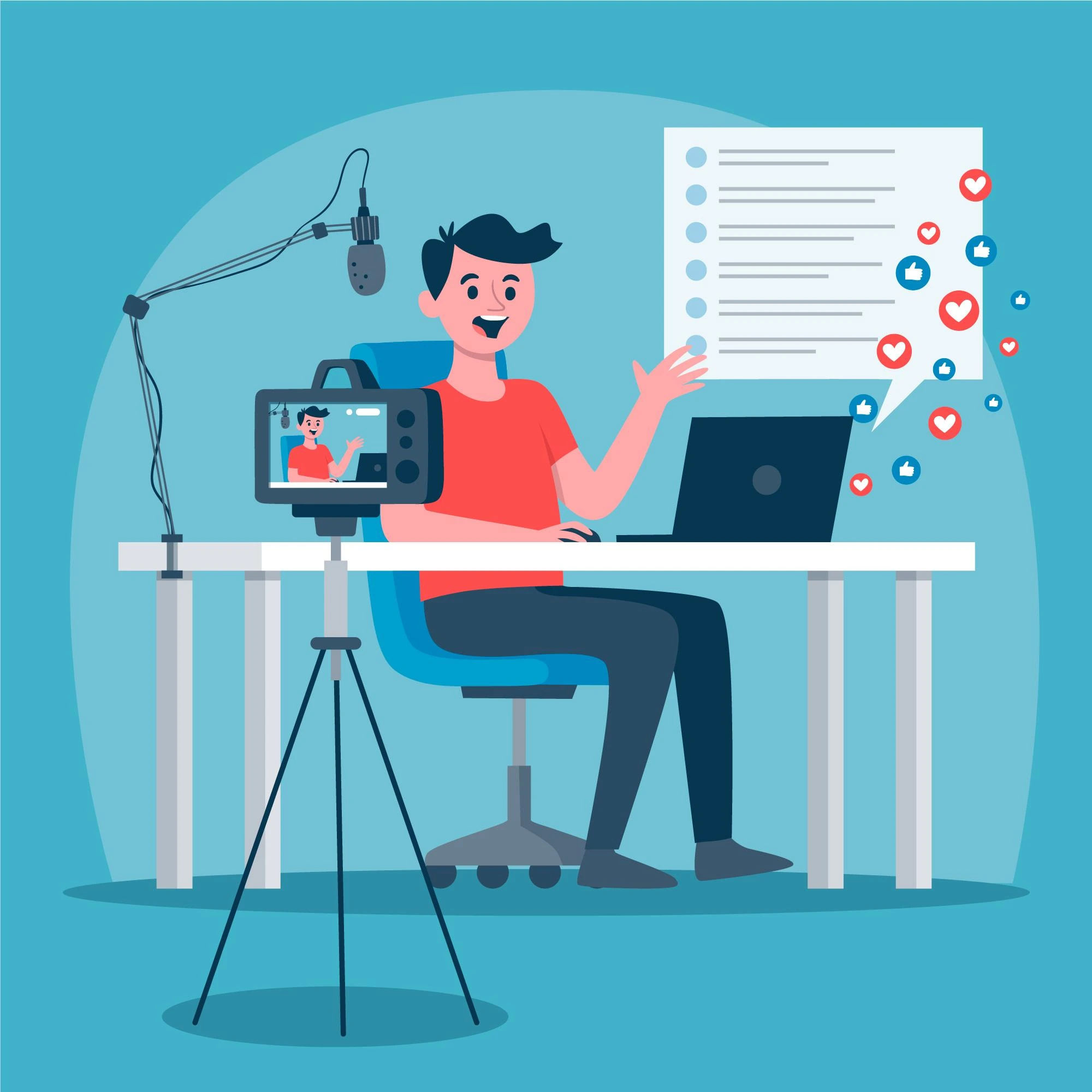 vector of Video Marketing