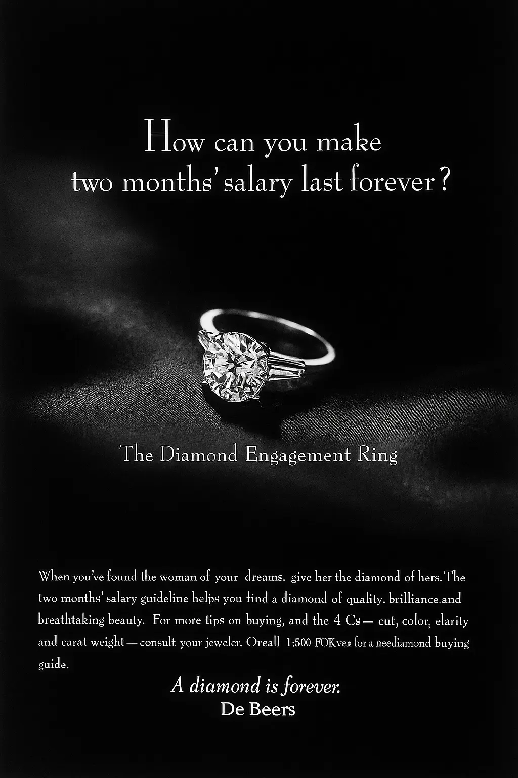 De Beers – A Diamond is Forever ad