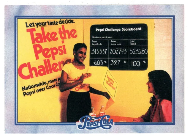 pepsi's: pepsi challenge campaign